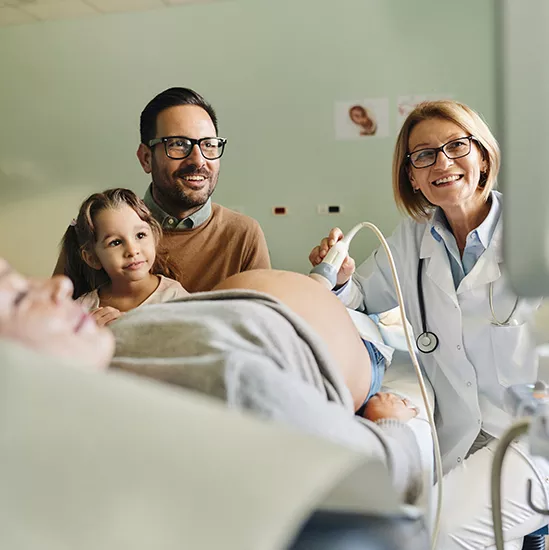 An ultrasound is performed